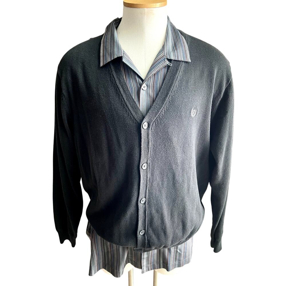 NWT Chaps black cardigan sweater size XXL